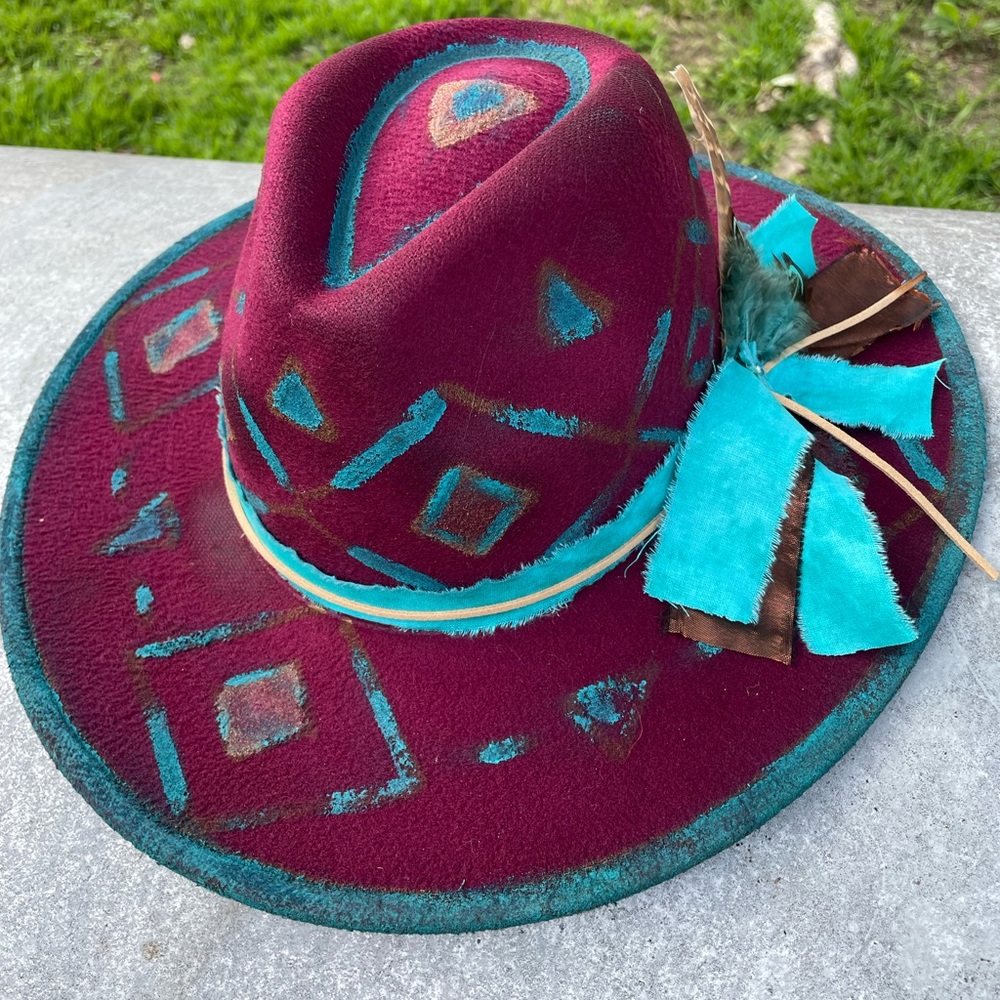 One of a kind design fedora hat
